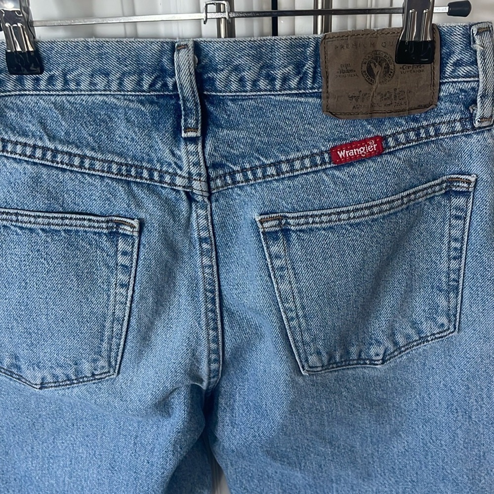 WRANGLER MENS BLUE DENIM JEANS sz 30 x 27 (read description) - Picture 5 of 15